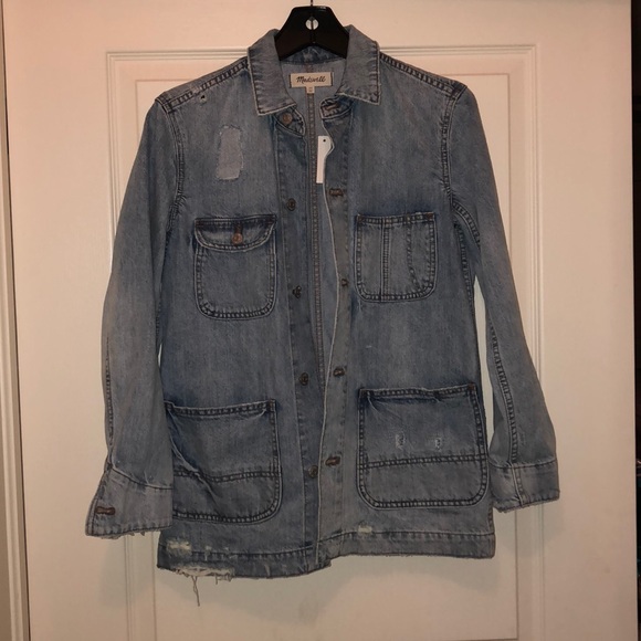 Madewell oversized chore denim coat - Picture 1 of 3
